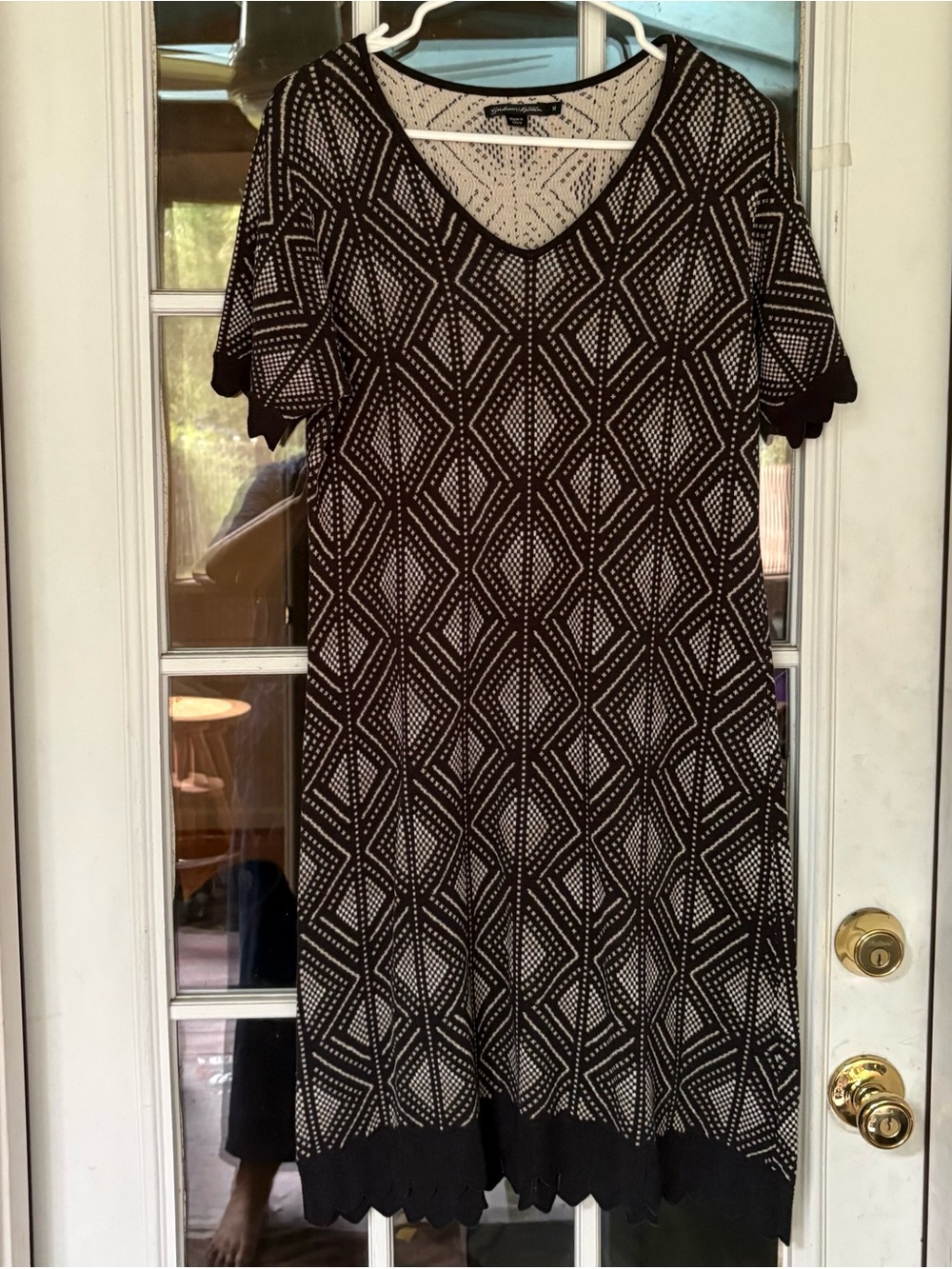 Gudrun Sjoden Bamboo/Cotton Knit Deco Dress. Medium.